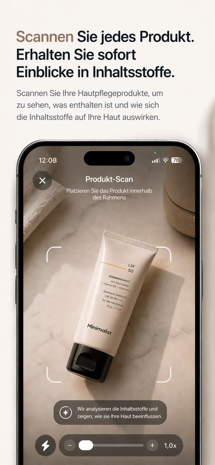 DermaScanAI analysis screen