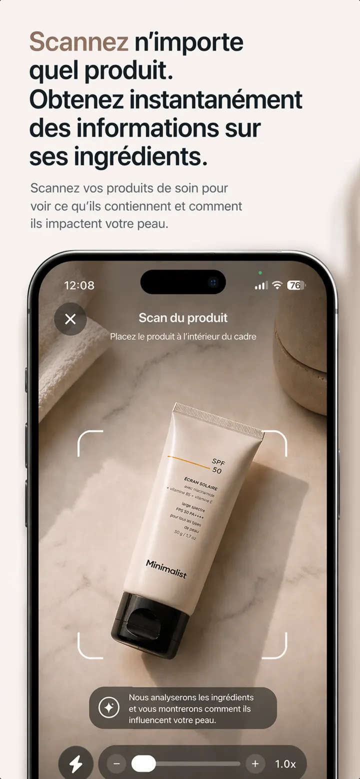 DermaScanAI analysis screen